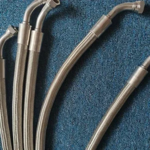 Un‑braided PTFE Corrugated Bare Hose - 90° Elbow Stainless Steel Braided Hose 3 - hanhe.xwsmed.com
