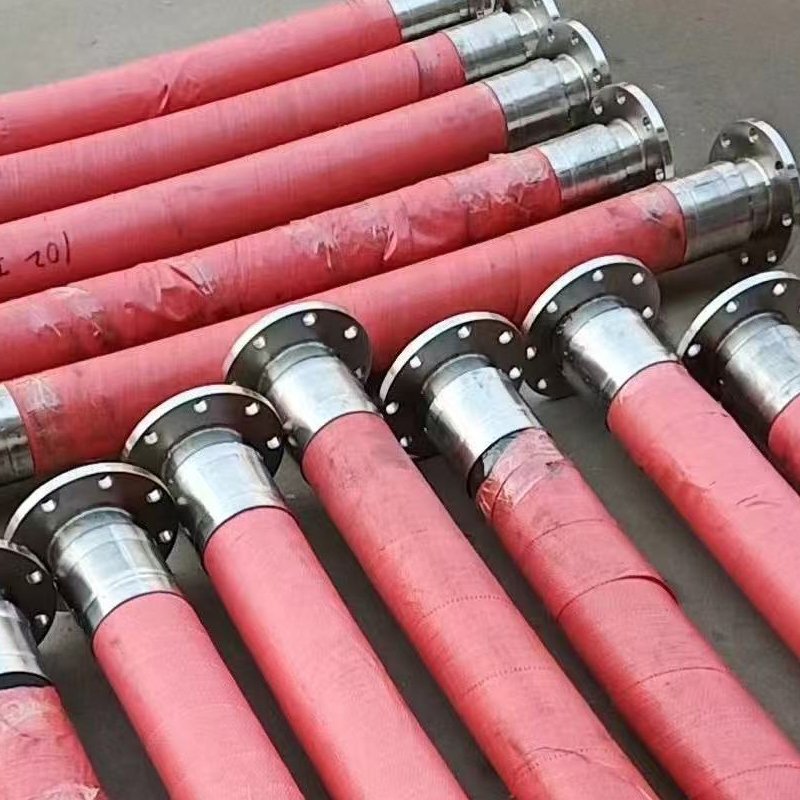 High Pressure Flanged Large‑Diameter Hydraulic Rubber Hose DN50‑DN300 SAE 100 R2 - High Pressure Pipe Image 2 - hanhe....