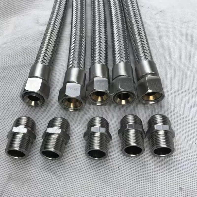 stainless steel hydraulic crimp fittings, custom size hydraulic hose connectors, chemical hydraulic fittings, sanitary pha...